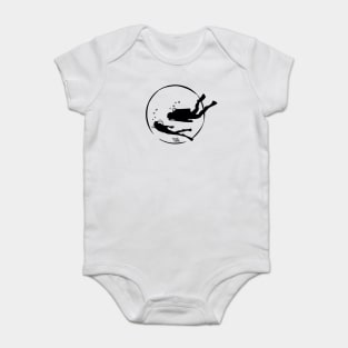 Scuba Divers in circle Baby Bodysuit